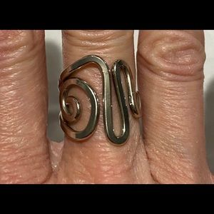 Mexican inspired silver ring